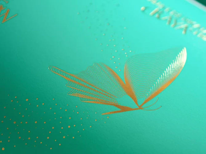 Feuille d'estampage à chaud